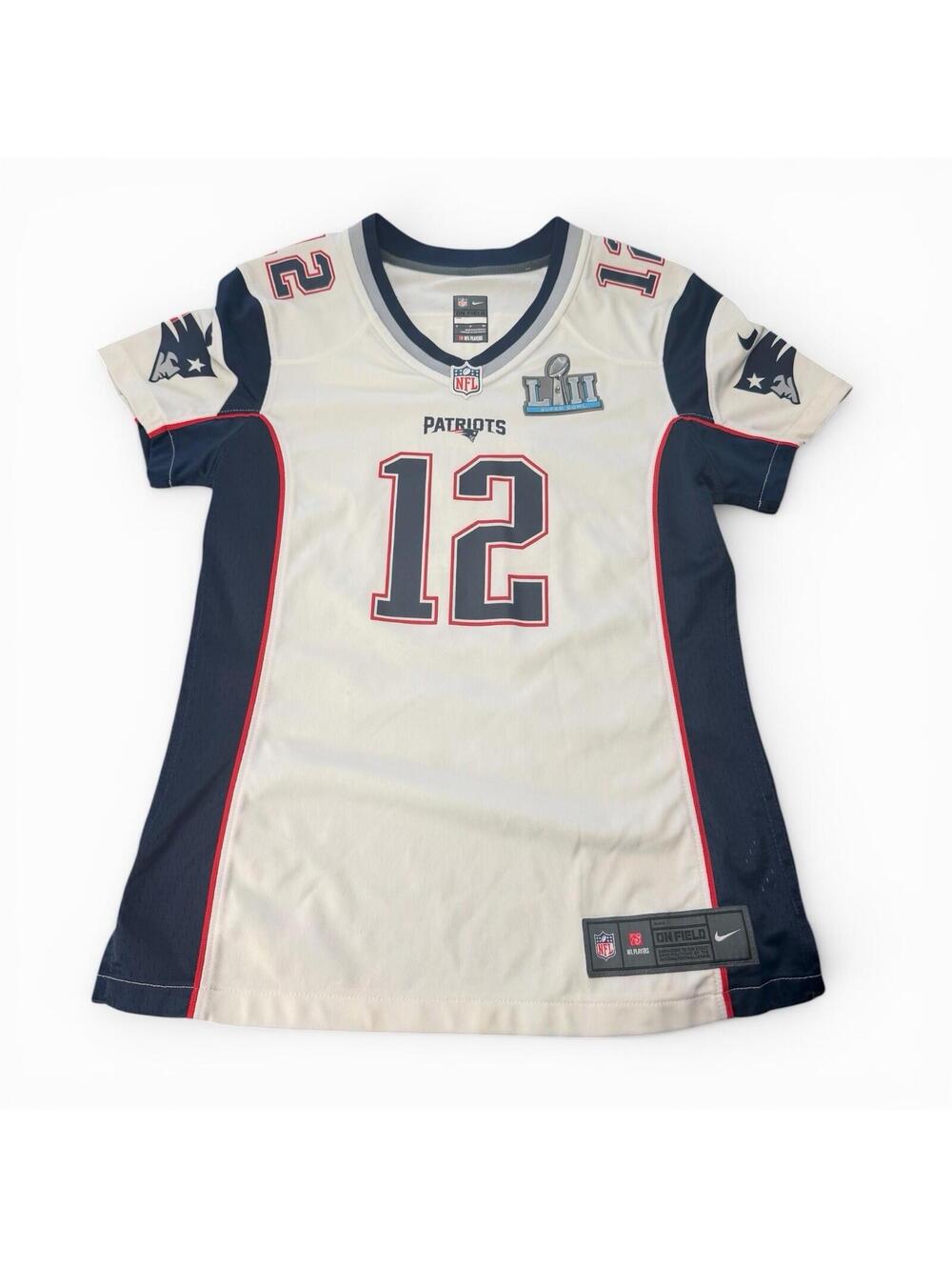 Nike TOM BRADY Super Bowl LIII 53 NEW ENGLAND PATRIOTS Women Replica Jersey S